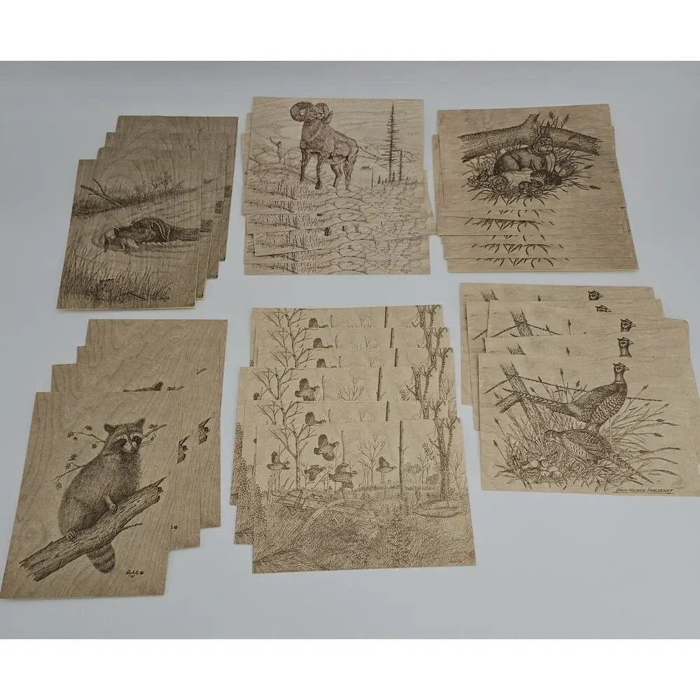 Vintage Wildlife Animal Art Print Stationary Blank Note Cards Artist Bob White